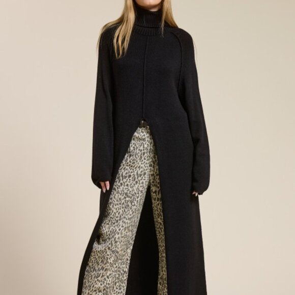 Black Turtleneck Sweater - Picture 1 of 4